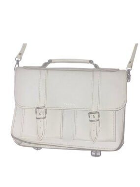 Grafea Off White Leather Satchel Bag.